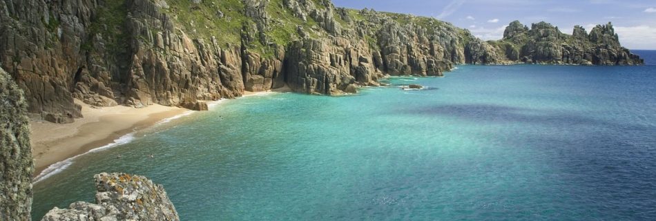 Rock Pooling Cornwall - beach, cliffs, sea