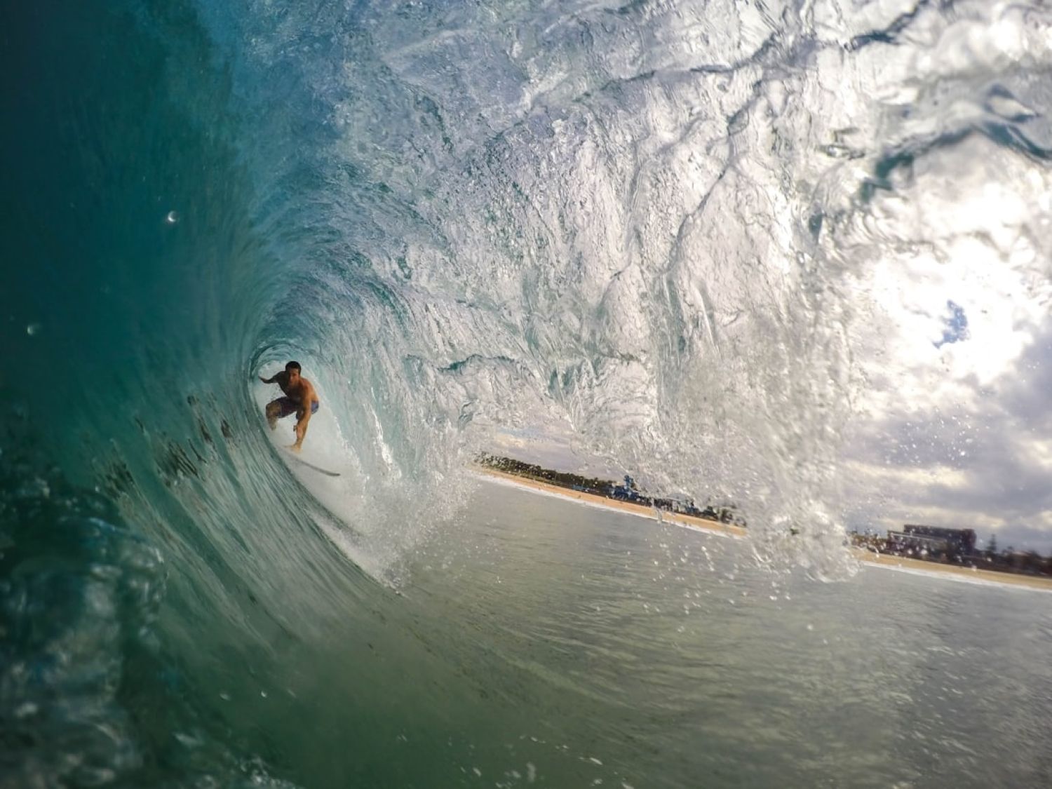 Surfing - man surfing during daytime