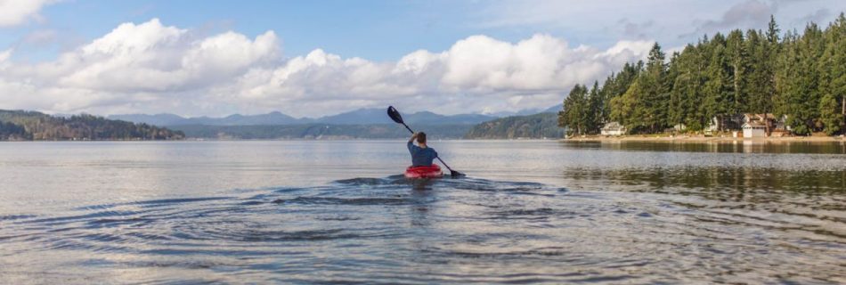 Kayak - Person on Kayak Under Blue and White Sky