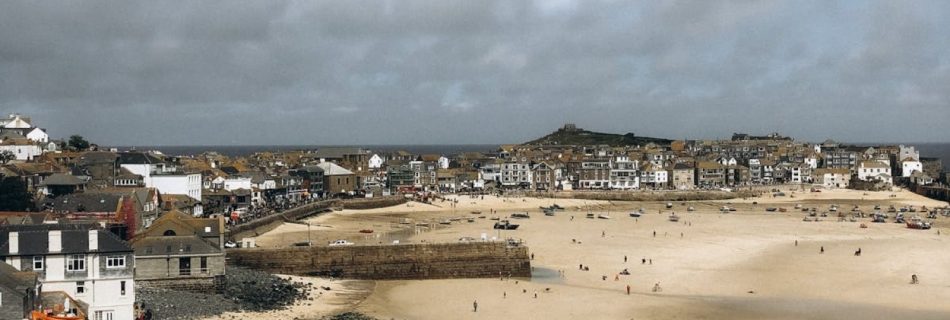 Cornwall Beaches - Aerial View of St Ives, Cornwall, England