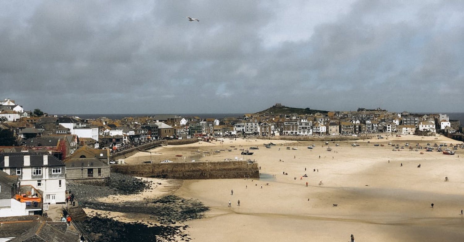 Cornwall Beaches - Aerial View of St Ives, Cornwall, England