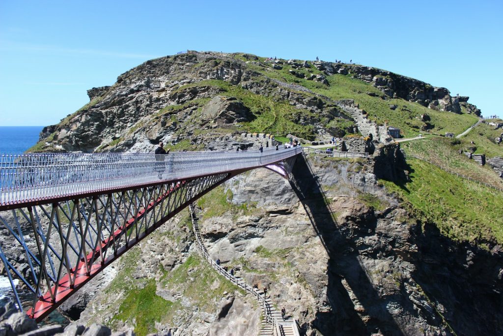 a bridge over a body of water